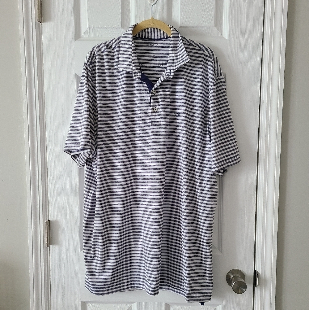 Johnnie O Warwik Prepformance Stripe‎ Polo